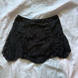 F21 Black Lace Fairy Skirt